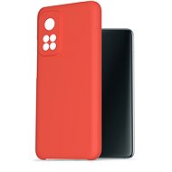 AlzaGuard Premium Liquid Silicone Case for Xiaomi Mi 10T/10T Pro Red - Phone Cover