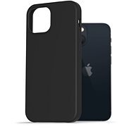AlzaGuard Premium Liquid Silicone Case iPhone 13 Mini fekete tok - Telefon tok