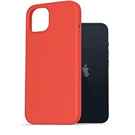 AlzaGuard Premium Liquid Silicone Case for iPhone 13, Red - Phone Cover
