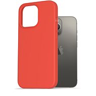 AlzaGuard Premium Liquid Silicone Case for iPhone 13 Pro, Red - Phone Cover