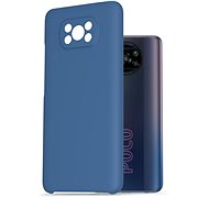AlzaGuard Premium Liquid Silicone Case for POCO X3 Pro Blue - Phone Cover