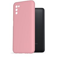 AlzaGuard Premium Liquid Silicone Case for Samsung Galaxy A03s Pink - Phone Cover