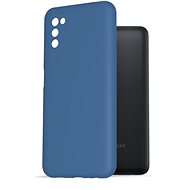 AlzaGuard Premium Liquid Silicone Case for Samsung Galaxy A03s Blue - Phone Cover