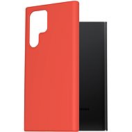 AlzaGuard Premium Liquid Silicone Case for Samsung Galaxy S22 Ultra Red - Phone Cover