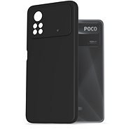 AlzaGuard Premium Liquid POCO X4 Pro 5G fekete szilikon tok - Telefon tok