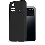 AlzaGuard Premium Liquid Silicone Case for POCO M4 Pro black - Phone Cover