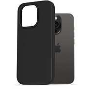 AlzaGuard Premium Liquid Silicone Case for iPhone 15 Pro black - Phone Cover