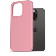 AlzaGuard Premium Liquid Silicone Case für iPhone 15 Pro rosa - Handyhülle