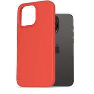 AlzaGuard Premium Liquid Silicone Case pre iPhone 15 Pro Max červený - Kryt na mobil