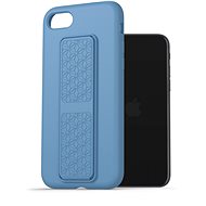 AlzaGuard Liquid Silicone Case with Stand for iPhone 7 / 8 / SE 2020 / SE 2022 Blue - Phone Cover