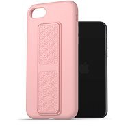 AlzaGuard Liquid Silicone Case with Stand pre iPhone 7/8/SE 2020/SE 2022 ružový - Kryt na mobil