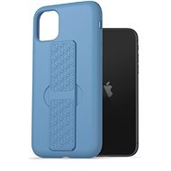 AlzaGuard Liquid Silicone Case with Stand iPhone 11 kék tok - Telefon tok