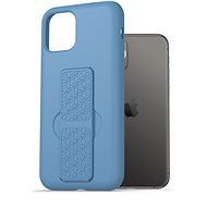 AlzaGuard Liquid Silicone Case with Stand for iPhone 11 Pro Blue - Phone Cover