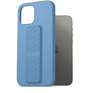 AlzaGuard Liquid Silicone Case with Stand for iPhone 12 Pro Max Blue - Phone Cover