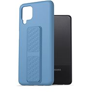 AlzaGuard Liquid Silicone Case with Stand for Samsung Galaxy A12 Blue - Phone Cover