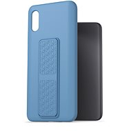 AlzaGuard Liquid Silicone Case with Stand for Xiaomi Redmi 9A Blue - Phone Cover