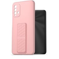 AlzaGuard Liquid Silicone Case with Stand pre Xiaomi Redmi 9T ružový - Kryt na mobil