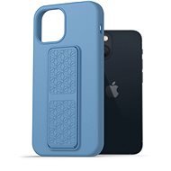 AlzaGuard Liquid Silicone Case with Stand iPhone 13 Mini kék tok - Telefon tok