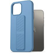 AlzaGuard Liquid Silicone Case with Stand iPhone 13 Pro Max kék tok - Telefon tok