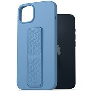 AlzaGuard Liquid Silicone Case with Stand tok az iPhone 14 Plus készülékhez - kék - Telefon tok