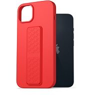 AlzaGuard Liquid Silicone Case with Stand für iPhone 14 Plus  rot - Handyhülle