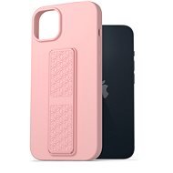 AlzaGuard Liquid Silicone Case mit Ständer für iPhone 14 Plus rosa - Handyhülle