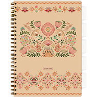 ARGUS A4 Spiral Notebook with Floral Scape Organiser - Notepad