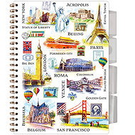 ARGUS A5 Spiral Notebook with Organiser Travel Time - Notepad