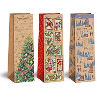 ARGUS Christmas NATUR T3N, mix of 3, V2 - Wine Bag