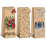 ARGUS Christmas BOTTLE T8N, 3pcs mix, V2 - Wine Bag