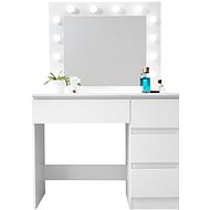 Aga Dressing table MRDT05 with mirror and lighting, matt white - Dressing Table