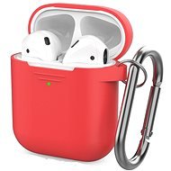AhaStyle Case AirPods 1 & 2 with LED Indicator Red - Headphone Case