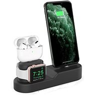 AhaStyle stand for Airpods, iPhone and iWatch, Black - Phone Holder