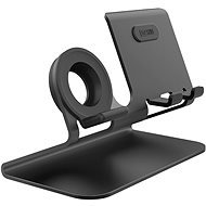 AhaStyle Stand for Mobile Phones and Watches 2-in-1 Black - Phone Holder