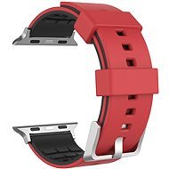 AhaStyle Strap for Apple Watch 42/4mm Silicone, Dark Red - Watch Strap