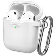 AhaStyle Cover AirPods 1 & 2 with LED Indication White - Headphone Case
