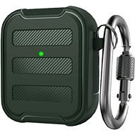 AhaStyle Premium TPU Rugged Airpods 1&2 Midnight Green - Fülhallgató tok