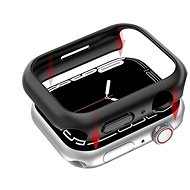Ahastyle Premium PC Matt for Apple Watch7 Black 45MM 2 pcs - Protective Watch Cover
