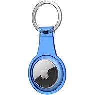 AhaStyle Transparent TPU Case for Apple AirTag Blue - AirTag Key Ring