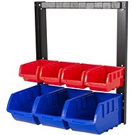 AHProfi Metal Organizer with Magnetic Bar, 7 Boxes - Tool Organiser