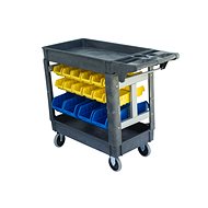AHProfi Assembly Trolley with Storage System, 32 Boxes - Tool trolley