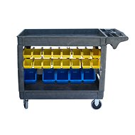 AHProfi Assembly Trolley with Storage System, 42 Boxes - Tool trolley