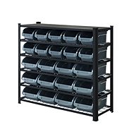 AHProfi Metal Shelf Rack, 22 boxes - Tool Organiser