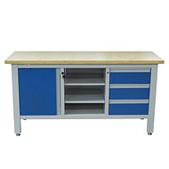 AHProfi Workbench with Three Drawers, Cabinet and Shelf - Workbench