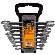 Hoteche 8-Piece Double Open-End Spanner Set in Plastic Holder - HT191008 - Flat Wrench Set