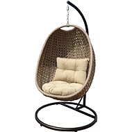 BARCELONA Swinging Chair, Grey - Garden Armchair