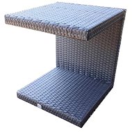 Dimenza Side Table for Lounger, Dark Brown - Garden Table