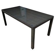 Dimenza BARCELONA Dining Table, Dark Brown - Garden Table