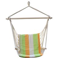 DIMENZA Reinforced Hammock DALIAN Orange with Lime - Hanging Chair