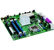 Intel D915GAGLX Augsburg, i915G/ICH6, DCh. DDR400, SATA, int. VGA+PCIe x16, USB2.0, LAN, sc775, mATX - Motherboard